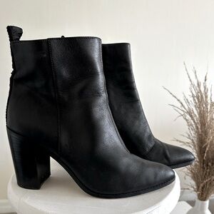 DKNY Black Leather Boots